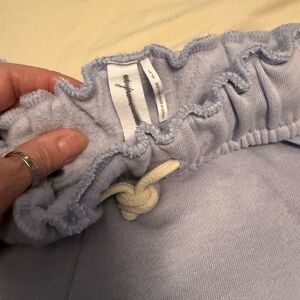 Out from under over size elastic tie waist Light Purple sweatpants